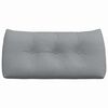 vidaXL Cuscino per Schiena Grigio chiaro 100 x 24 x 50 cm Tessuto