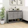 vidaXL Credenza Grigio Cemento 97x31x75 cm in Truciolato