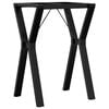 vidaXL Telaio Gambe a Y per Tavolo da Pranzo 50x40x73 cm in Acciaio