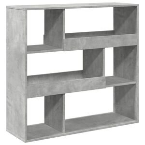 vidaXL Libreria Grigio Cemento 100x33x94,5 cm in Truciolato