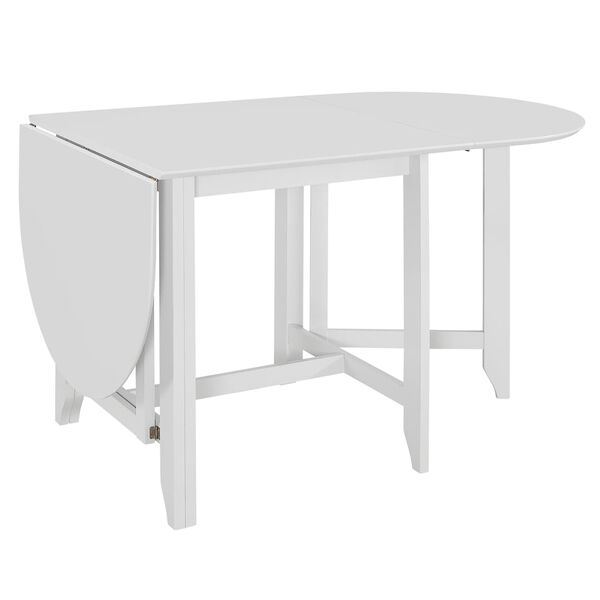 vidaXL Tavolo da Pranzo Estensibile Bianco (75-180)x75x74 cm in MDF