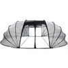 vidaXL Tenda da piscina a cupola Trasparente 640 x 432 x 205 cm PVC