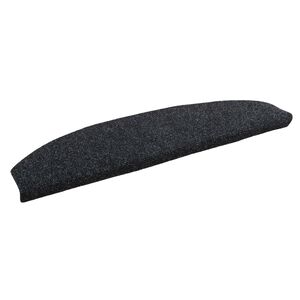 vidaXL Tappetini per scale autoadesivi 15 pcs Nero 80 x 24,5 x 3,5 cm