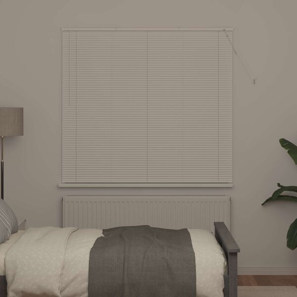 vidaXL Tenda Veneziana Regolabile Bianco 150 x 160 cm PVC