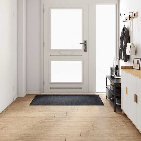 vidaXL Runner in Moquette Antracite 80 x 150 cm Tessuto