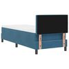 vidaXL Letto a molle con materasso Blu Scuro 80 x 200 cm Velluto