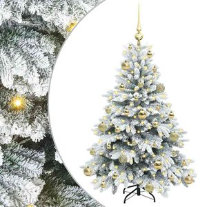 vidaXL Albero di Natale artificiale con 150 LED Bianco 120 cm PE e PVC