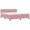 vidaXL Letto a molle con materasso Rosa 180 x 200 cm Velluto