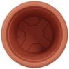 vidaXL Vaso Rotondo per Fiori 24 pcs Rosso Mattone &Oslash; 26 x 21.5 cm