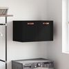 vidaXL Mobile a Parete Nero 60x36,5x35 cm in Legno Multistrato
