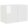 vidaXL Mobile TV da parete 59,5 x 31 x 40 cm Bianco Lucido