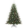 vidaXL Albero di Natale artificiale con 300 LED Verde 180 cm