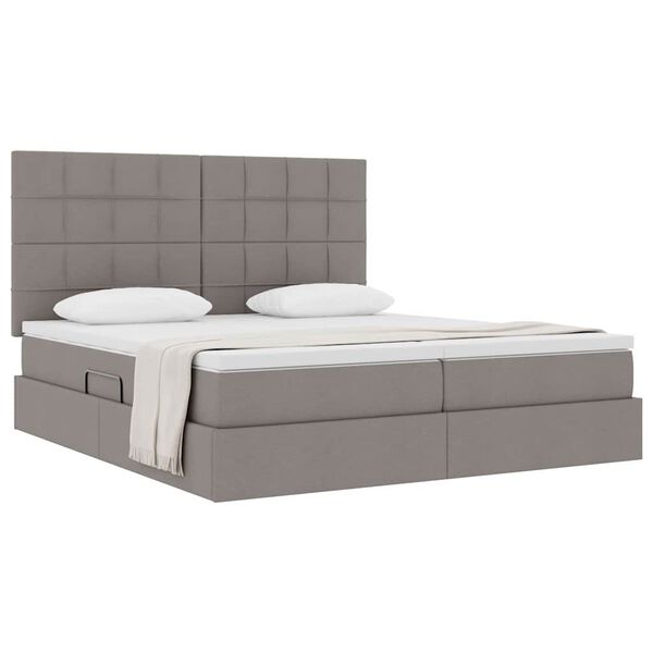 vidaXL Letto con Contenitore Talpa 200 x 200 cm Pelle Sintetica