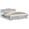 vidaXL Struttura del letto con cassetto Grigio cemento 180 x 200 cm