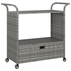 VidaXL Carrello Da Cucina Grigio Sonoma 70x30x82 Cm – Multiuso In Legno E Acciaio Con Ruote Bloccabili