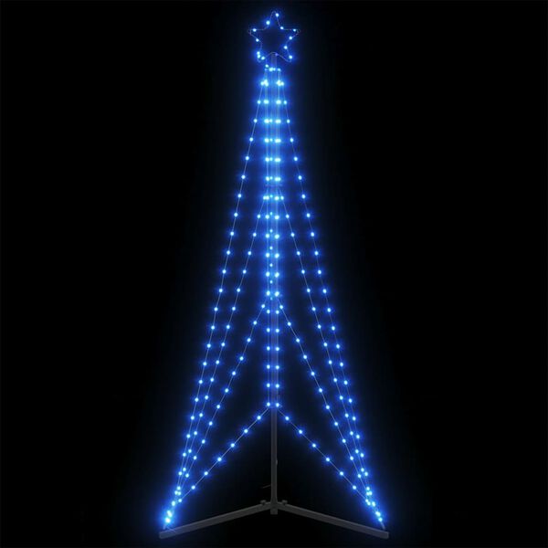 vidaXL Albero di Natale a LED 363 LED Blu 182 cm