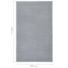 vidaXL Tappeto Lungo in BCF Grigio 100x150 cm