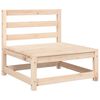 vidaXL Divano Giardino Senza Braccioli con Cuscini Legno Massello Pino