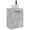 vidaXL Mobile da bagno con lavabo Grigio Cemento 54 x 35 x 83 cm