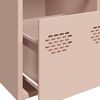 vidaXL Credenza Rosa 101,5x39x73,5 cm in Acciaio Laminato a Freddo