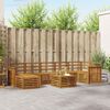vidaXL Set divani 8 pcs Naturale Legno di Acacia Massello