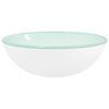 vidaXL Lavandino in Vetro Temperato 35x12 cm Bianco