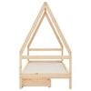 vidaXL Giroletto Bambini con Cassetti 80x200 cm Legno Massello di Pino