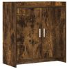vidaXL Credenza Rovere Fumo 72 x 36 x 80 cm Legno ingegnerizzato