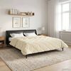 vidaXL Duvet Invernale Crema 220 x 240 cm Microfibra e Fleece Teddy