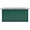 vidaXL Baule da giardino verde 129x67x65 cm