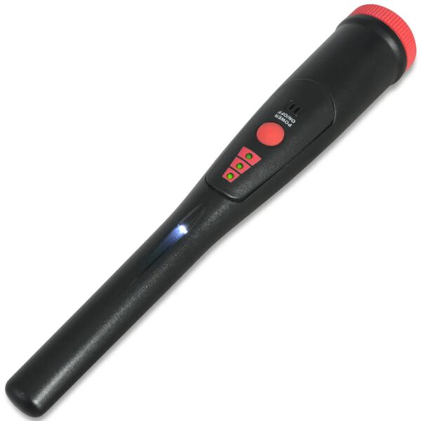 vidaXL Metal Detector Localizzatore Nero e Rosso
