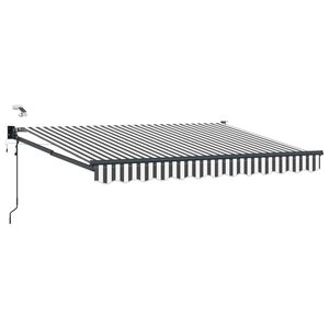vidaXL Tettuccio Elettrico Retrattile Antracite e Bianco 3,5 x 2 m