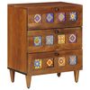 vidaXL Armadio da Notte con cassetto Marrone 50 x 33 x 62 cm