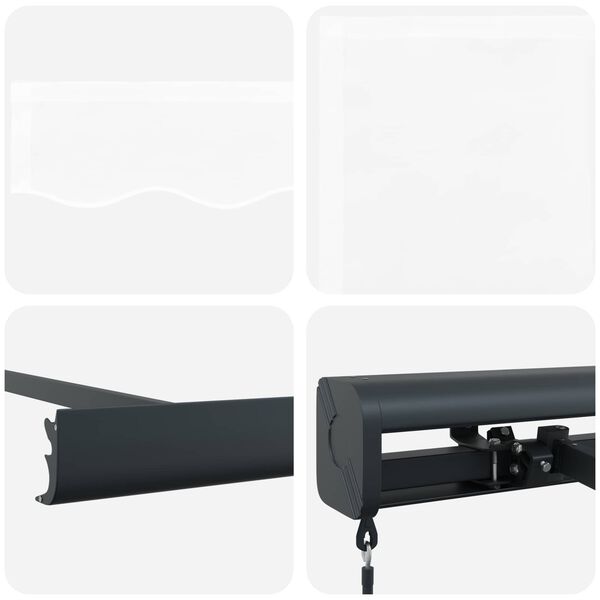 vidaXL Tenda Retrattile Bianco 300 x 250 cm Tessuto e Metallo