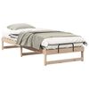 vidaXL Struttura del letto Marrone 90 x 220 cm Pino massello