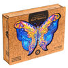 UNIDRAGON Puzzle Legno 323 pz Intergalaxy Butterfly King Size 41x30 cm