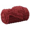 vidaXL Coperte da Pile 6 pcs Rosso Bordeaux 240 x 220 cm Panno