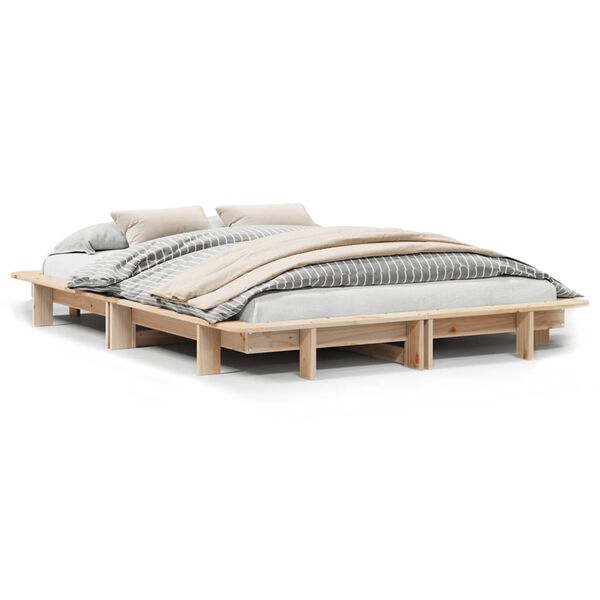 vidaXL Letto senza Materasso 120x190 cm in Legno Massello di Pino