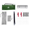 vidaXL Set di Tende da Campeggio 2 pcs Verde Taffeta e Tessuto