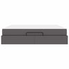 vidaXL Struttura letto con materasso con materasso 2 pcs Grigio PVC