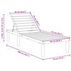 vidaXL Lettino Prendisole in Legno di Pino Impregnato