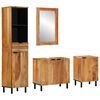 vidaXL Set di Armadi da Bagno 4 pz Naturale 38 x 33 x 160 cm