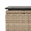 vidaXL Set Divano da Giardino 2 pz con Cuscini Beige Polyrattan Acacia