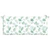 vidaXL Cuscino Panca Giardino con Motivo a Foglie 120x50x7 cm Tessuto
