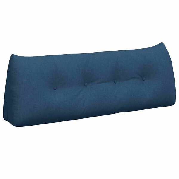 vidaXL Cuscino per Schiena Blu 140 x 24 x 50 cm Tessuto