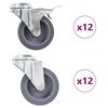 vidaXL Ruote Girevoli con Foro per Bullone 24 pz 75 mm