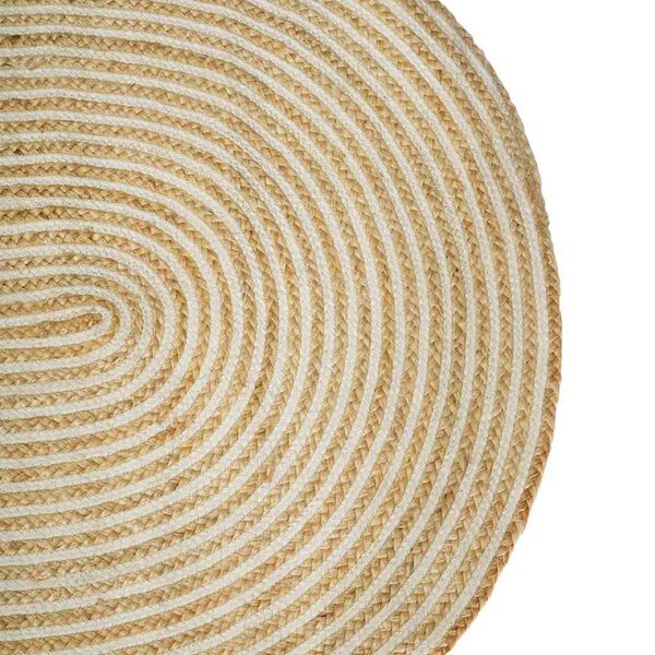 vidaXL Tappeto Naturale e Nero 100 x 152 cm Juta