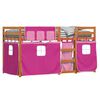 vidaXL Letto a Castello senza Materasso Rosa 90x190 cm Legno di Pino