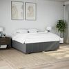vidaXL Giroletto senza Materasso Grigio Scuro 180x200 cm Tessuto
