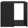vidaXL Tavolino Nero 50x50x45 cm in Legno Multistrato
